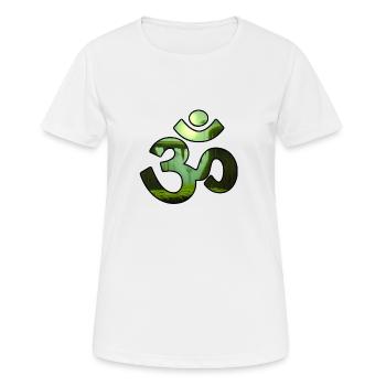 JUNGLE OM - T-shirt respirant Femme - blanc - Devant - AI Model Female 172 dark (172cm)