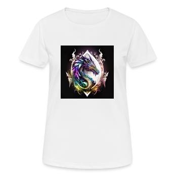Mystic Dragon - Women's Breathable T-Shirt - white - Front - AI Model Female 172 dark (172cm)