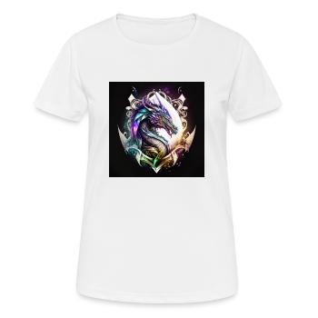 dragon mystique - T-shirt respirant Femme - blanc - Devant - AI Model Female 172 dark (172cm)