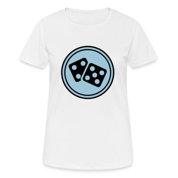 Dice Casino Circle - Women's Breathable T-Shirt - white - Front - AI Model Female 172 dark (172cm)