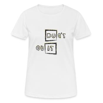 do it - Women's Breathable T-Shirt - white - Front - AI Model Female 172 dark (172cm)