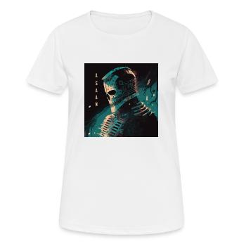Roboterschädel - Frauen T-Shirt atmungsaktiv - Weiß - Vorne - AI Model Female 172 dark (172cm)