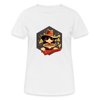 Temps Nacho - T-shirt respirant Femme - blanc - Devant - AI Model Female 172 dark (172cm)