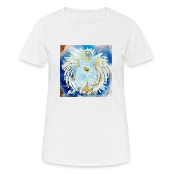 Herzengel Reichtums Bewusstsein - Frauen T-Shirt atmungsaktiv - Weiß - Vorne - AI Model Female 172 dark (172cm)