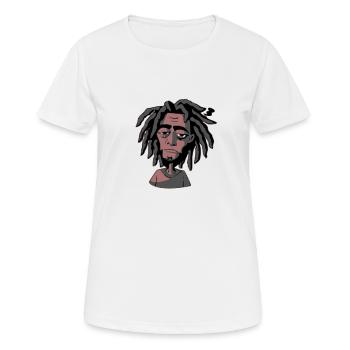 Rasta-Mann - Frauen T-Shirt atmungsaktiv - Weiß - Vorne - AI Model Female 172 dark (172cm)
