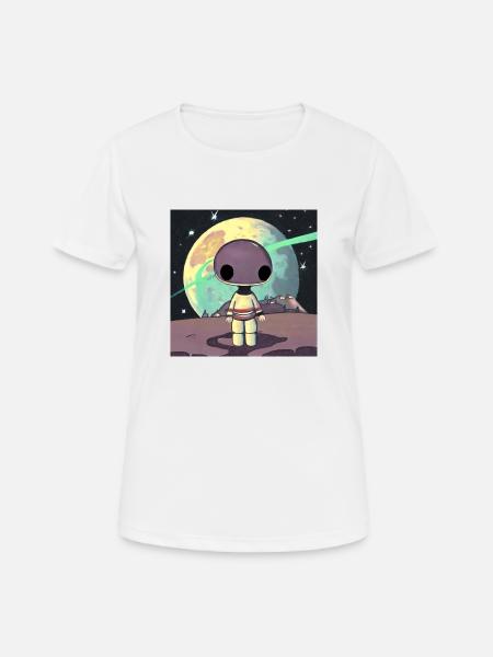 Cosmic Creativity 16 - Frauen T-Shirt atmungsaktiv - Weiß