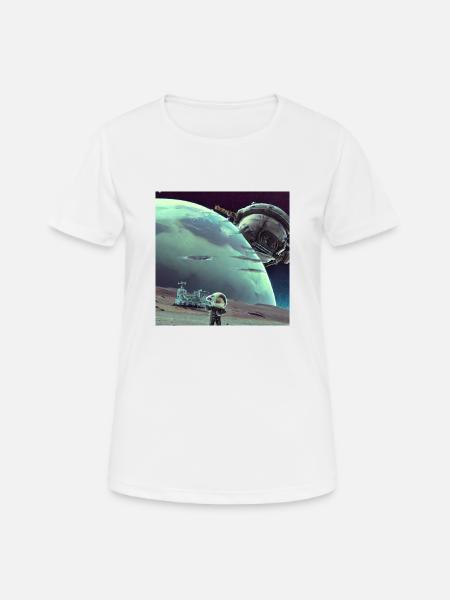 Cosmic Creativity 15 - Frauen T-Shirt atmungsaktiv - Weiß