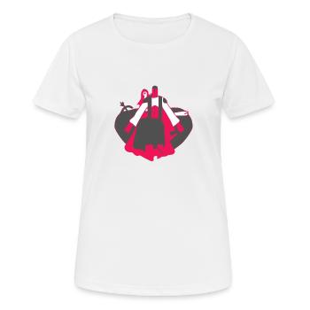 Protection of love - Women's Breathable T-Shirt - white - Front - AI Model Female 172 dark (172cm)