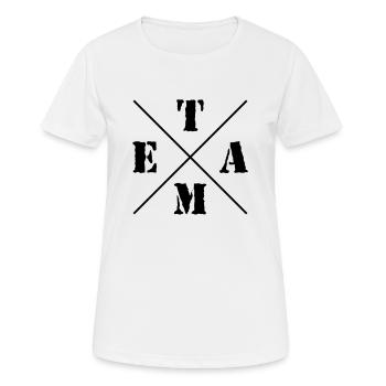 Team Sport Football JGA Bachelor Party - Women's Breathable T-Shirt - white - Front - AI Model Female 172 dark (172cm)