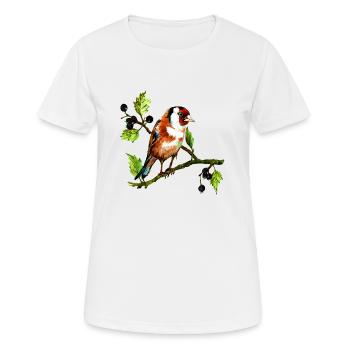 Colorful bird - Women's Breathable T-Shirt - white - Front - AI Model Female 172 dark (172cm)