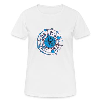 Cyber monde - T-shirt respirant Femme - blanc - Devant - AI Model Female 172 dark (172cm)