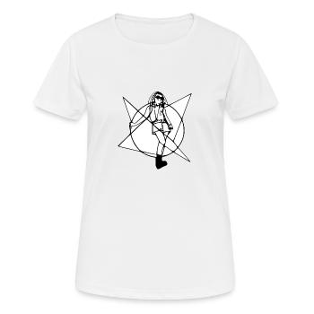 La punk - T-shirt respirant Femme - blanc - Devant - AI Model Female 172 dark (172cm)