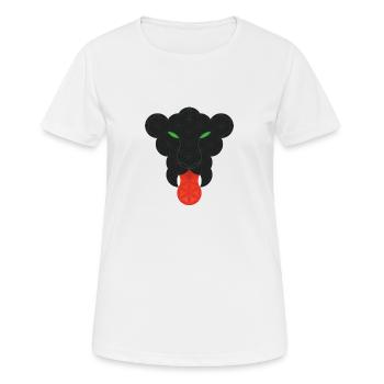 Sacred Panther - Black Panther of Life - T/O. - Frauen T-Shirt atmungsaktiv - Weiß - Vorne - AI Model Female 172 dark (172cm)