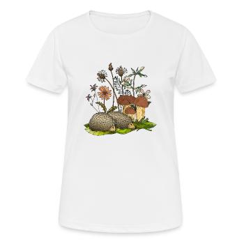 Hérissons - T-shirt respirant Femme - blanc - Devant - AI Model Female 172 dark (172cm)