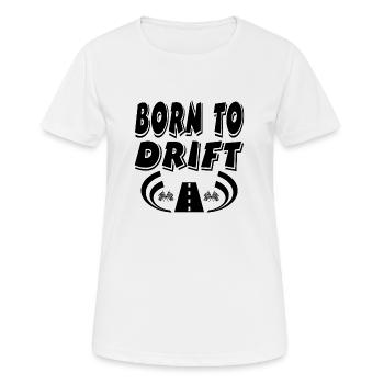 Auto - Frauen T-Shirt atmungsaktiv - Weiß - Vorne - AI Model Female 172 dark (172cm)