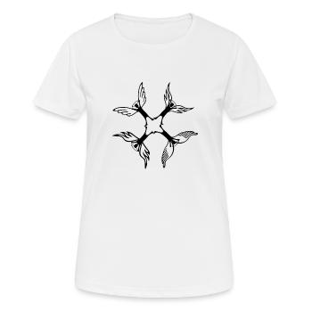 Anges - T-shirt respirant Femme - blanc - Devant - AI Model Female 172 dark (172cm)