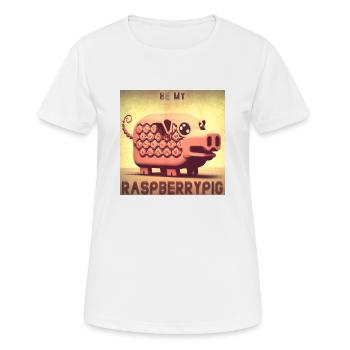 Sei mein Himbeerschweinchen - Frauen T-Shirt atmungsaktiv - Weiß - Vorne - AI Model Female 172 dark (172cm)