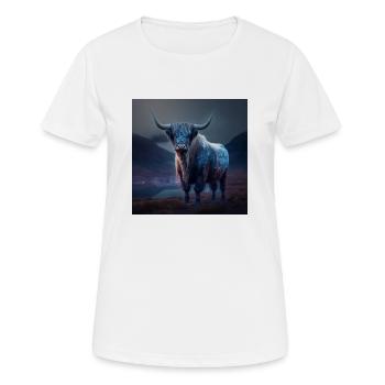 Future cow - Women's Breathable T-Shirt - white - Front - AI Model Female 172 dark (172cm)
