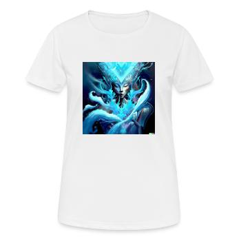 Blue Ghost digital art - Women's Breathable T-Shirt - white - Front - AI Model Female 172 dark (172cm)
