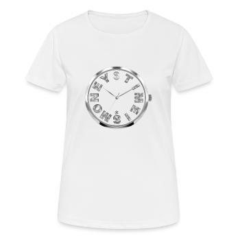 Time Is Money - Women's Breathable T-Shirt - white - Front - AI Model Female 172 dark (172cm)