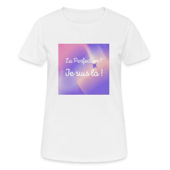 La Perfection - T-shirt respirant Femme - blanc - Devant - AI Model Female 172 dark (172cm)