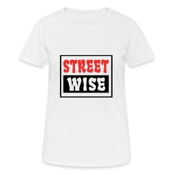 Rue Wise - T-shirt respirant Femme - blanc - Devant - AI Model Female 172 dark (172cm)