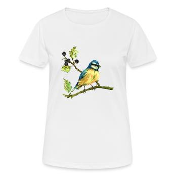 Colorful bird - Women's Breathable T-Shirt - white - Front - AI Model Female 172 dark (172cm)