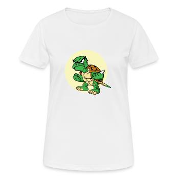 Lili the grumpy turtle - Women's Breathable T-Shirt - white - Front - AI Model Female 172 dark (172cm)