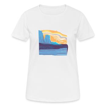 Fantastic scenery - Women's Breathable T-Shirt - white - Front - AI Model Female 172 dark (172cm)