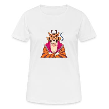 Ark the angry tiger - Women's Breathable T-Shirt - white - Front - AI Model Female 172 dark (172cm)