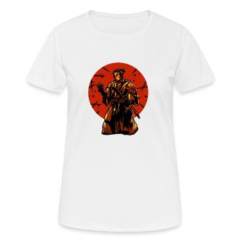 Samurai Japan Ninja japanese art art - Women's Breathable T-Shirt - white - Front - AI Model Female 172 dark (172cm)
