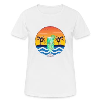 Mojito on the beach - Women's Breathable T-Shirt - white - Front - AI Model Female 172 dark (172cm)