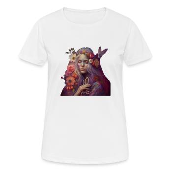 Emma La lutine - T-shirt respirant Femme - blanc - Devant - AI Model Female 172 dark (172cm)
