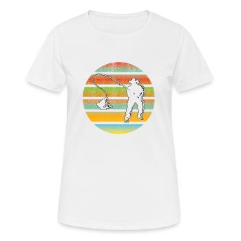 Fishing Fishing Fishing Fishing Fishing Hook - Women's Breathable T-Shirt - white - Front - AI Model Female 172 dark (172cm)