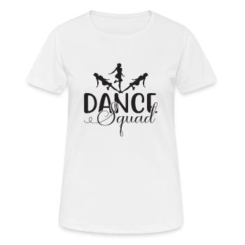 Dance Squad - Frauen T-Shirt atmungsaktiv - Weiß - Vorne - AI Model Female 172 dark (172cm)