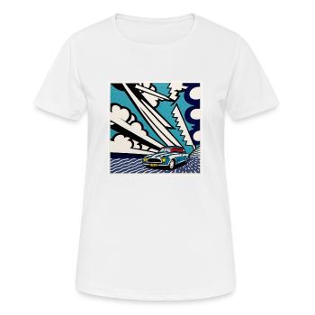 Cadillac Cadeau de style BD - T-shirt respirant Femme - blanc - Devant - AI Model Female 172 dark (172cm)