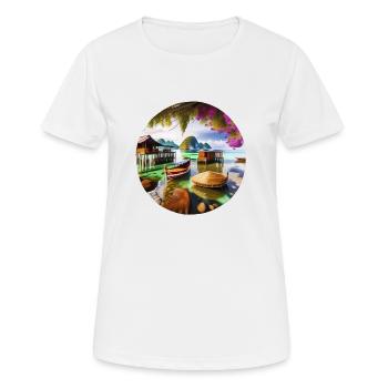 Holiday paradise Thailand - Women's Breathable T-Shirt - white - Front - AI Model Female 172 dark (172cm)