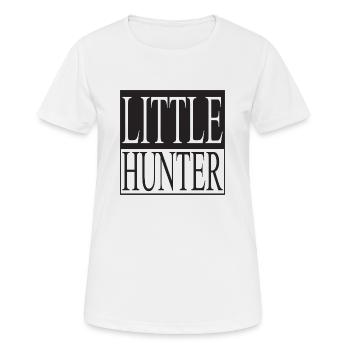 Little Hunter - Frauen T-Shirt atmungsaktiv - Weiß - Vorne - AI Model Female 172 dark (172cm)