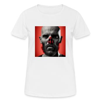 Nez rouge1 - T-shirt respirant Femme - blanc - Devant - AI Model Female 172 dark (172cm)