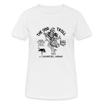 Der seltsame Troll - Frauen T-Shirt atmungsaktiv - Weiß - Vorne - AI Model Female 172 dark (172cm)