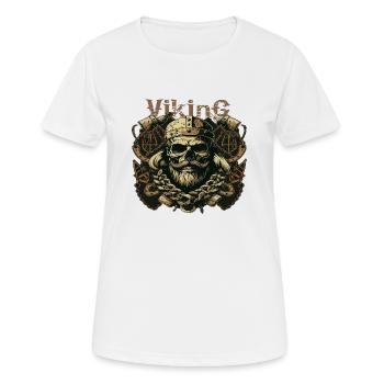 Viking Viking Skull - Women's Breathable T-Shirt - white - Front - AI Model Female 172 dark (172cm)