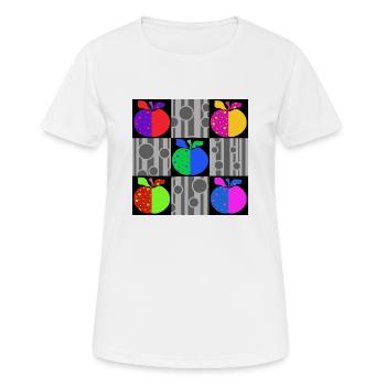 Apples - Women's Breathable T-Shirt - white - Front - AI Model Female 172 dark (172cm)