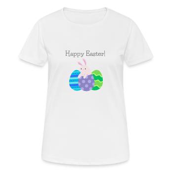 Frohe Ostern - Frauen T-Shirt atmungsaktiv - Weiß - Vorne - AI Model Female 172 dark (172cm)