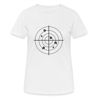 Fadenkreuz Schuss - Frauen T-Shirt atmungsaktiv - Weiß - Vorne - AI Model Female 172 dark (172cm)