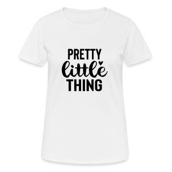 Pretty Little Thing - Frauen T-Shirt atmungsaktiv - Weiß - Vorne - AI Model Female 172 dark (172cm)