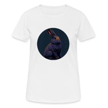 Osterhase - Frauen T-Shirt atmungsaktiv - Weiß - Vorne - AI Model Female 172 dark (172cm)