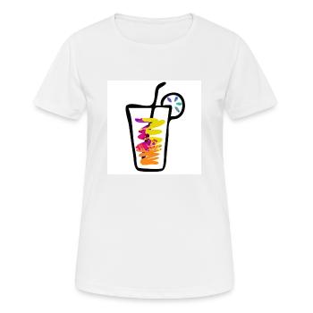 Buvez de la couleur - T-shirt respirant Femme - blanc - Devant - AI Model Female 172 dark (172cm)