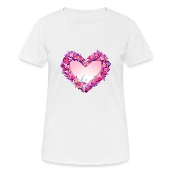 Muttertag Valentinstag Liebe Verlobung Hochzeit - Frauen T-Shirt atmungsaktiv - Weiß - Vorne - AI Model Female 172 dark (172cm)