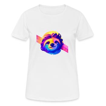 Fatigue paresseuse Paresseux Dessin de paresseux - T-shirt respirant Femme - blanc - Devant - AI Model Female 172 dark (172cm)