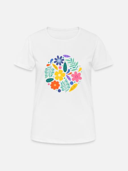 Summer flowers - Women's Breathable T-Shirt - white